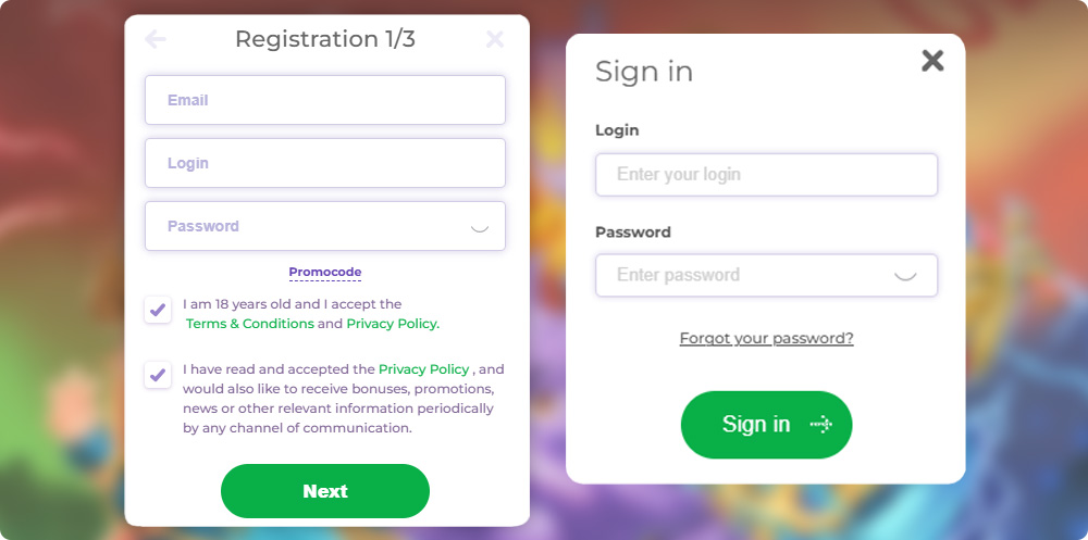 AlfCasino Login and Registration